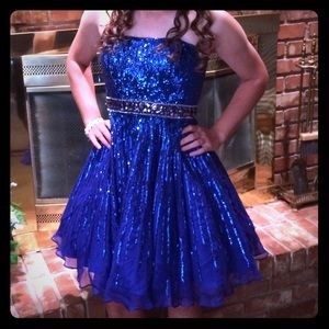Fun blue formal dress